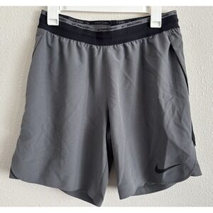 Nike Pro Dri-FIT Flex Rep 8" Training Shorts Mens M Iron Grey Black DD1700-068